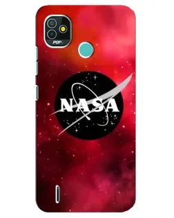 Чохол для TECNO Pop 4 LTE з картинкою «NASA — червона туманність»