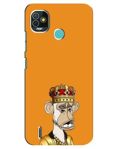 Чехол для TECNO Pop 4 LTE с картинкой «Золотая обезьяна Bored Ape» Чехол для TECNO Pop 4 LTE с картинкой «Золотая обезьяна Bored Ape»