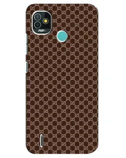 Чохол для TECNO Pop 4 LTE з картинкою «Gucci — шоколадна сітка»