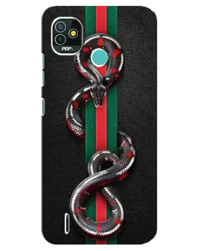 Чехол для TECNO Pop 4 LTE с картинкой «Gucci — змея на полосе» Чехол для TECNO Pop 4 LTE с картинкой «Gucci — змея на полосе»