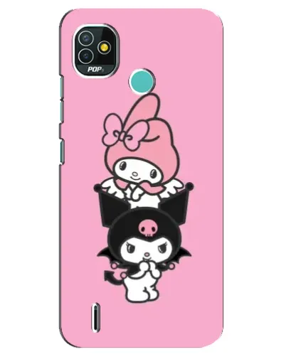 Чохол для TECNO Pop 4 LTE з картинкою «My Melody та Kuromi»