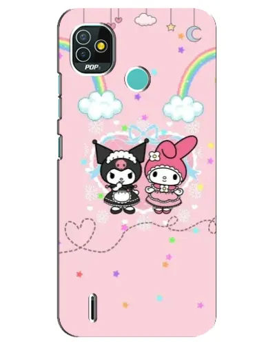 Чохол для TECNO Pop 4 LTE з картинкою «My Melody та Kuromi»