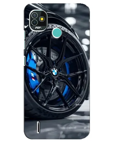 Чохол для TECNO Pop 4 LTE з картинкою «Колесо BMW зблизька»