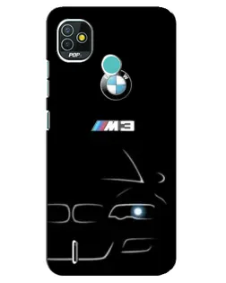 Чохол для TECNO Pop 4 LTE з картинкою «Мінімалістичний принт BMW M3»