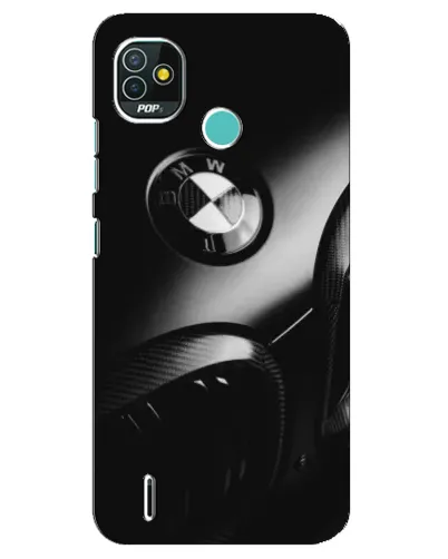 Чохол для TECNO Pop 4 LTE з картинкою «Емблема BMW — макро»