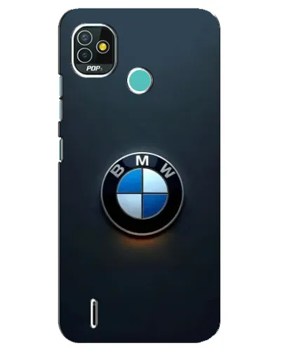 Чохол для TECNO Pop 4 LTE з картинкою «Логотип BMW — мінімалізм»