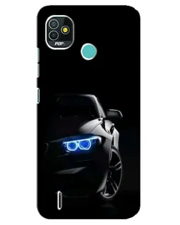 Чохол для TECNO Pop 4 LTE з картинкою «BMW — нічний погляд»