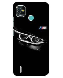 Чохол для TECNO Pop 4 LTE з картинкою «BMW — погляд тигра»