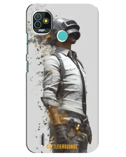 Чохол для TECNO Pop 4 LTE з картинкою «PUBG — боєць у пилу»