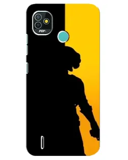 Чохол для TECNO Pop 4 LTE з картинкою «Тінь воїна PUBG»