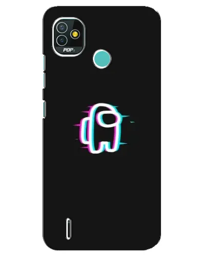 Чохол для TECNO Pop 4 LTE з картинкою «Among Us неон»