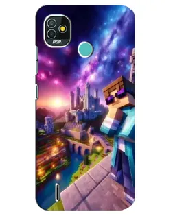 Чохол для TECNO Pop 4 LTE з картинкою «Стів та космос»