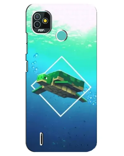 Чехол для TECNO Pop 4 LTE с картинкой «Черепаха Minecraft» Чехол для TECNO Pop 4 LTE с картинкой «Черепаха Minecraft»