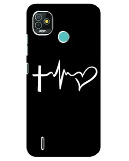 Чехол для TECNO Pop 4 LTE с картинкой «Пульс веры»