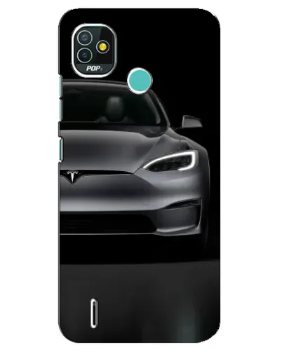 Чохол для TECNO Pop 4 LTE з картинкою «Tesla Model S Look»