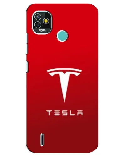 Чохол для TECNO Pop 4 LTE з картинкою «Tesla Red Classic»