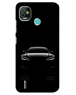Чохол для TECNO Pop 4 LTE з картинкою «Силует Tesla Night»