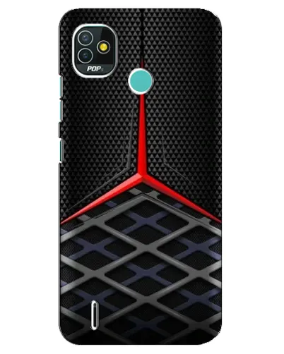 Чохол для TECNO Pop 4 LTE з картинкою «Mercedes Carbon Grid»
