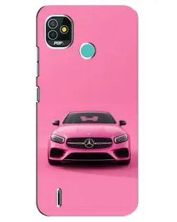Чохол для TECNO Pop 4 LTE з картинкою «Рожевий Mercedes AMG»