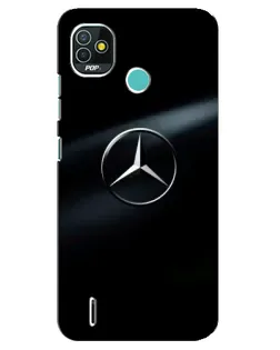 Чохол для TECNO Pop 4 LTE з картинкою «Mercedes на металі»