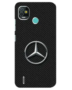 Чохол для TECNO Pop 4 LTE з картинкою «Карбоновий Mercedes стиль»
