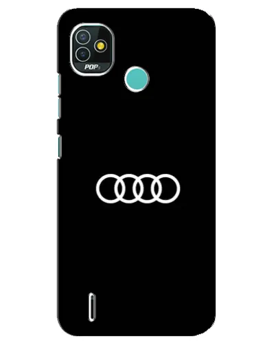 Чохол для TECNO Pop 4 LTE з картинкою «Audi White Logo»
