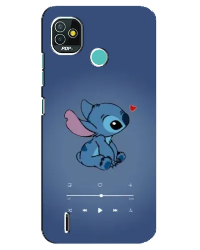 Чохол для TECNO Pop 4 LTE з картинкою «Музичний Stitch»