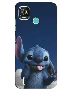 Чохол для TECNO Pop 4 LTE з картинкою «Стіч у хмарах»