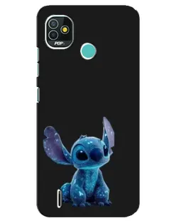 Чохол для TECNO Pop 4 LTE з картинкою «Стіч на чорному»