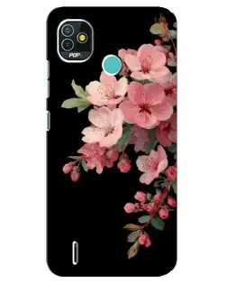 Чохол для TECNO Pop 4 LTE з картинкою «Рожева гілка сакури»