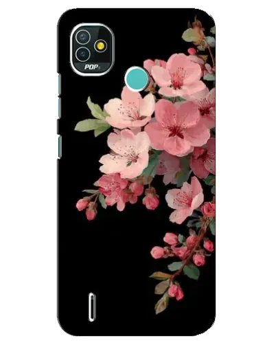 Чохол для TECNO Pop 4 LTE з картинкою «Рожева гілка сакури»