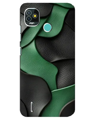 Чохол для TECNO Pop 4 LTE з картинкою «Зелені шкіряні хвилі» Чохол для TECNO Pop 4 LTE з картинкою «Зелені шкіряні хвилі»
