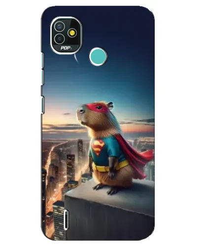 Чохол для TECNO Pop 4 LTE з картинкою «Капі-мен супергерой»
