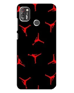 Чохол для TECNO POP 4 Pro з картинкою «Jordan Red Pattern» Чохол для TECNO POP 4 Pro з картинкою «Jordan Red Pattern»