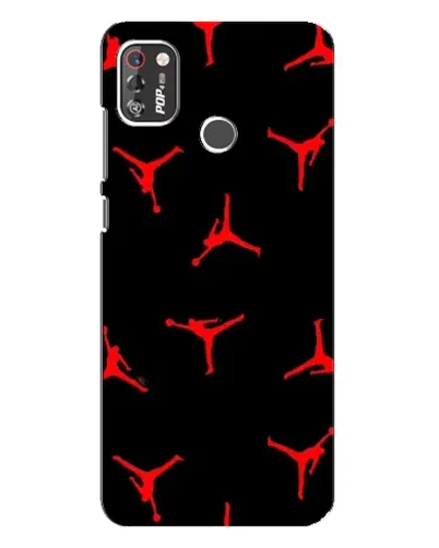 Чехол для TECNO POP 4 Pro с картинкой «Jordan Red Pattern» Чехол для TECNO POP 4 Pro с картинкой «Jordan Red Pattern»