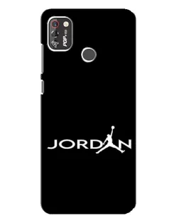 Чехол для TECNO POP 4 Pro с картинкой «Jordan White Logo»