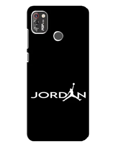 Чехол для TECNO POP 4 Pro с картинкой «Jordan White Logo» Чехол для TECNO POP 4 Pro с картинкой «Jordan White Logo»