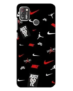 Чехол для TECNO POP 4 Pro с картинкой «Nike Mix Pattern»