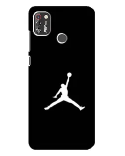 Чехол для TECNO POP 4 Pro с картинкой «Jordan Silhouette»