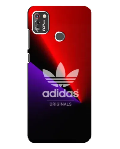 Чехол для TECNO POP 4 Pro с картинкой «Adidas Red Neon»