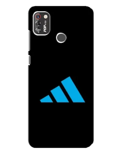 Чехол для TECNO POP 4 Pro с картинкой «Adidas Cyan Logo»