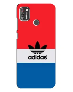 Чехол для TECNO POP 4 Pro с картинкой «Ретро блоки Adidas»