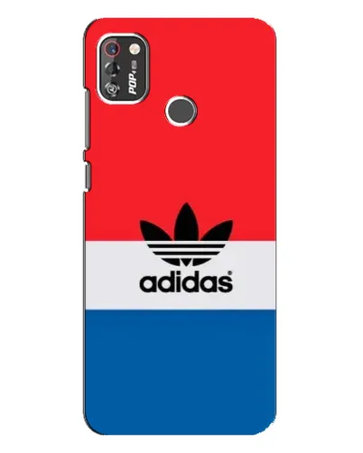 Чехол для TECNO POP 4 Pro с картинкой «Ретро блоки Adidas»