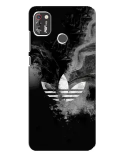 Чехол для TECNO POP 4 Pro с картинкой «Абстрактный дым Adidas»