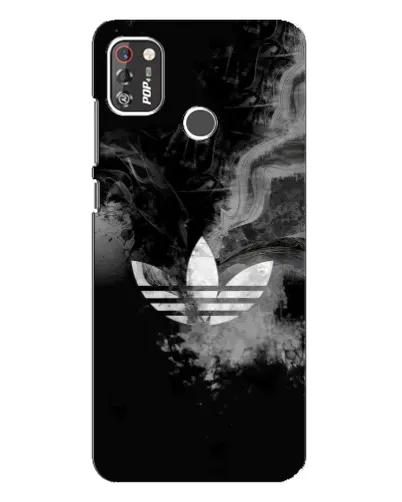 Чехол для TECNO POP 4 Pro с картинкой «Абстрактный дым Adidas»