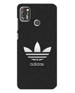 Чехол для TECNO POP 4 Pro с картинкой «Adidas Карбоновая текстура»