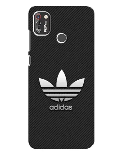 Чехол для TECNO POP 4 Pro с картинкой «Adidas Карбоновая текстура»