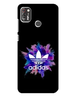 Чехол для TECNO POP 4 Pro с картинкой «Взрыв красок Adidas»