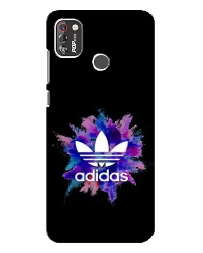 Чехол для TECNO POP 4 Pro с картинкой «Взрыв красок Adidas»
