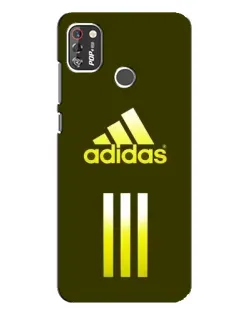 Чехол для TECNO POP 4 Pro с картинкой «Оливковый градиент Adidas»